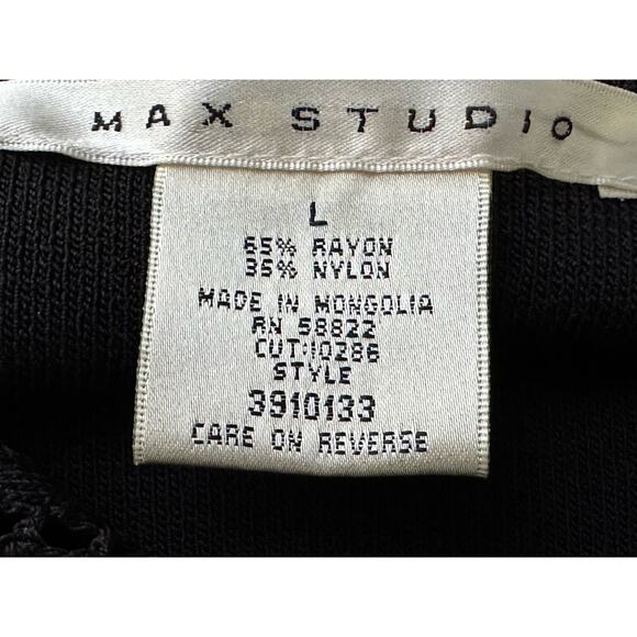 Studio Max Women’s Knit Two-Piece Dress & Sweater Black Size (L) - Picture 3 of 16